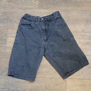 APPARATUS VINTAGE Boy Size 12 Black Denim Shorts 100 % COTTON